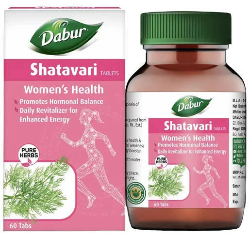 Dabur Shatavari Tablets For Women's Health, 60 Tablets-3.webp